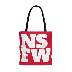 NSFW Big Logo Tote Red