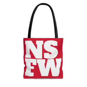 NSFW Big Logo Tote Red