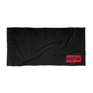 NSFW Block Logo Beach Towel